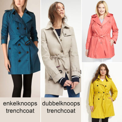 De enkelknoops of dubbelknoops trenchcoat, wat past bij jou?