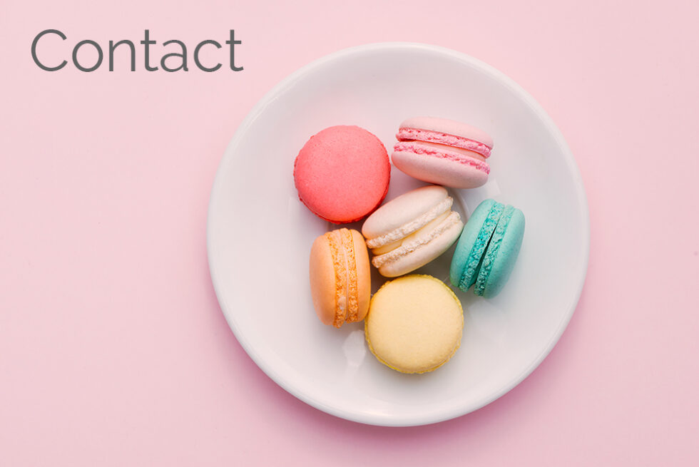 Homemade Colorful macaroons or macaron on White plate