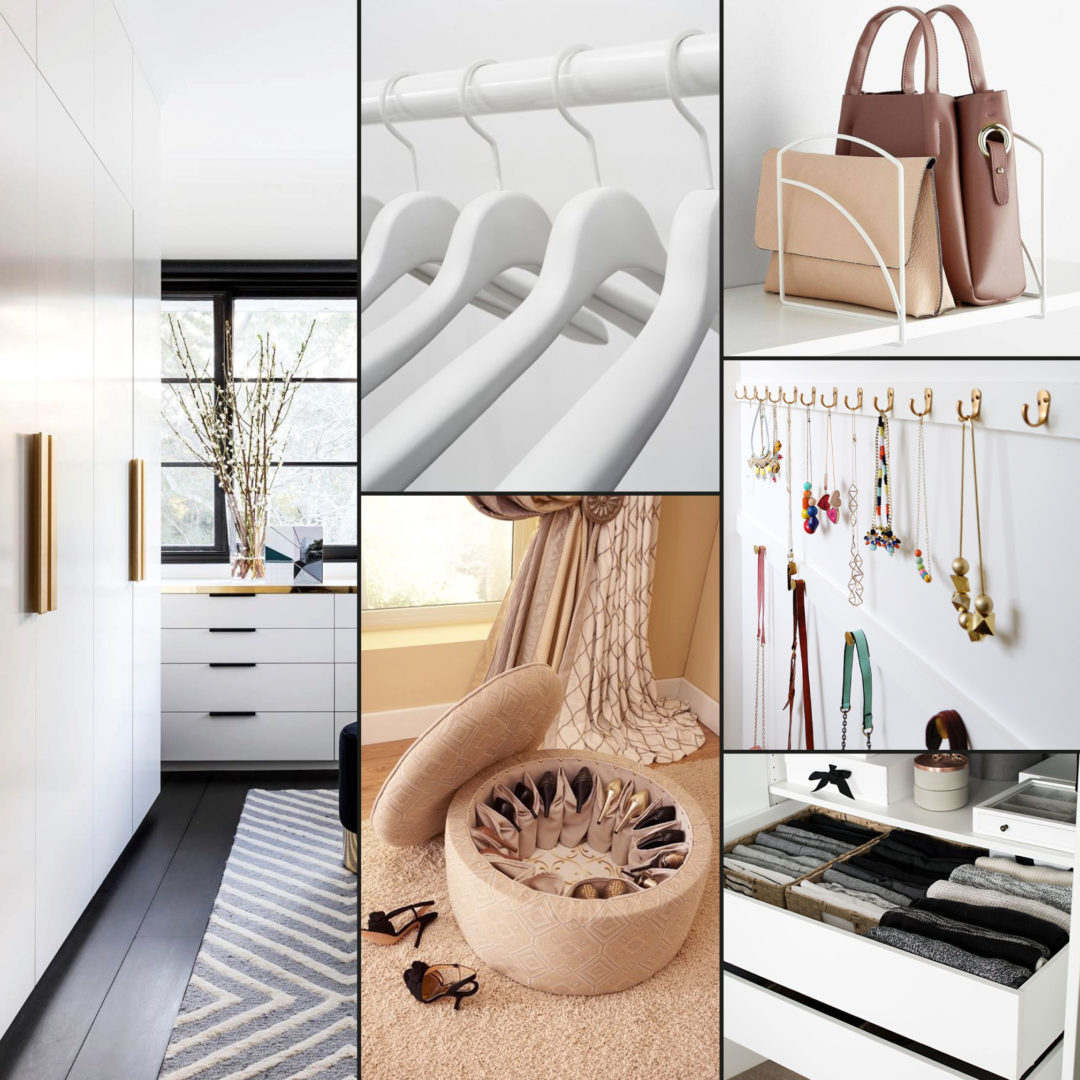 Een overzichtelijke kledingkast.